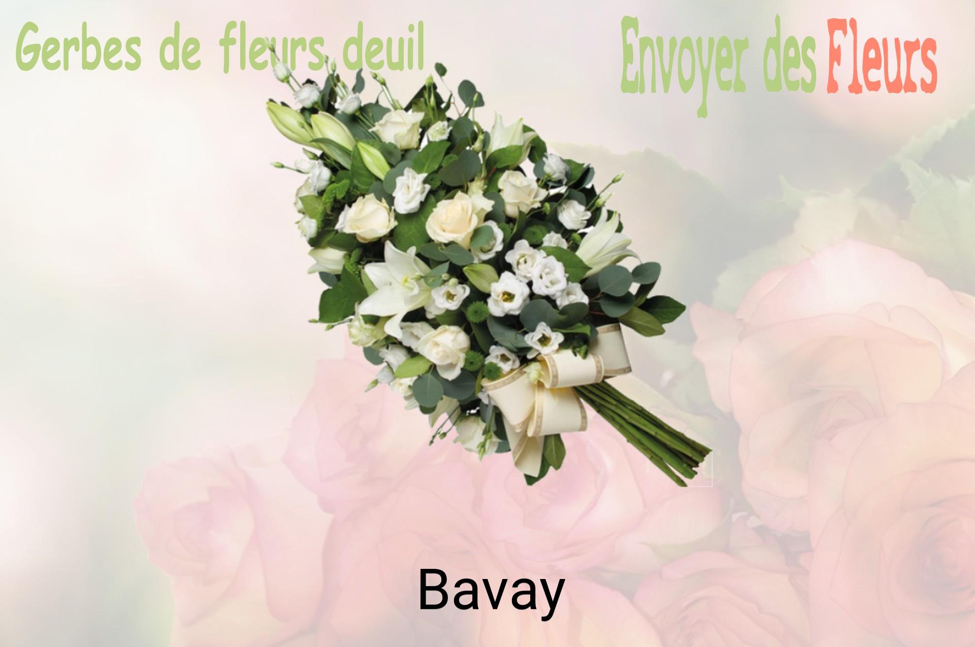 Gerbe de fleurs de deuil livrée à Bavay